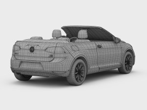 volkswagen golf 7 cabriolet 2014 3D 모델