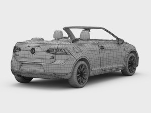 volkswagen golf 7 cabriolet 2014 3D 모델