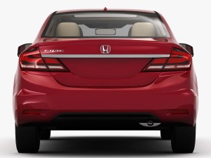 honda civic 4d elegance 2013 3D-Modell
