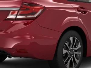 honda civic 4d elegance 2013 3D Model