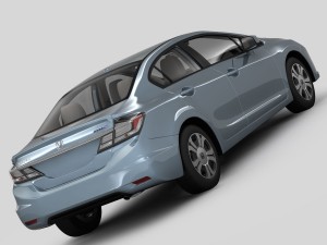 honda civic 4d hybrid 2013 3D 모델