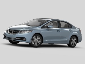 honda civic 4d hybrid 2013 3D 모델