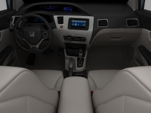 honda civic 4d hybrid 2013 3D 모델