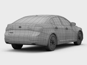 kia cadenza premium 2014 3D Model