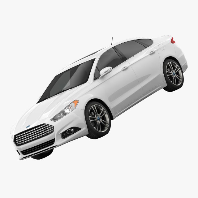 ford fusion titanium 2014 Model 3D .c4d .max .obj .3ds .fbx .stl .blend 
