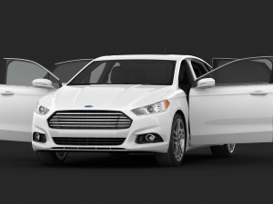 ford fusion titanium 2014 Model 3D