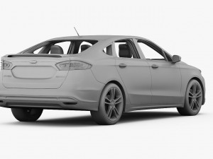 ford fusion titanium 2014 Model 3D