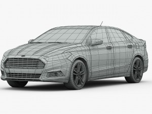 ford fusion titanium 2014 Model 3D