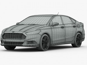 ford fusion titanium 2014 Model 3D