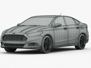 ford fusion titanium 2014 3D Model