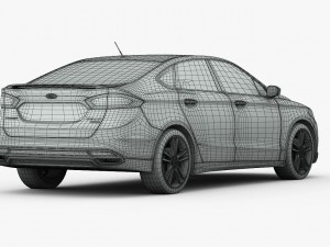 ford fusion titanium 2014 Model 3D