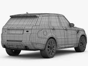 range rover sport autobiography 2014 3D Модель