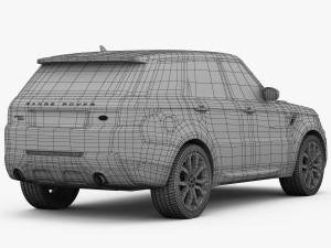 range rover sport autobiography 2014 3D Модель