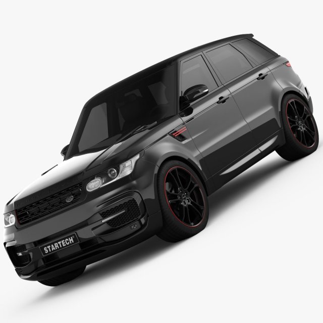range rover sport startech 2014 3D Model .c4d .max .obj .3ds .fbx .stl .blend 