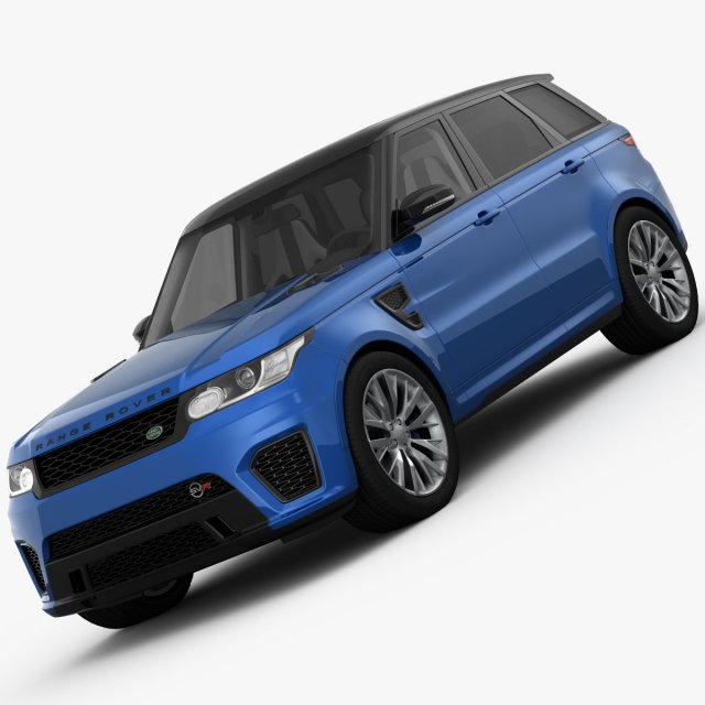 range rover sport svr 2015 3D 模型 .c4d .max .obj .3ds .fbx .stl .blend 