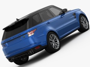 range rover sport svr 2015 3D 模型