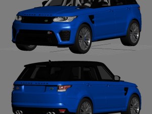range rover sport svr 2015 3D 模型