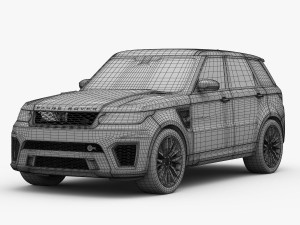 range rover sport svr 2015 3D 模型