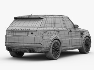range rover sport svr 2015 3D 模型