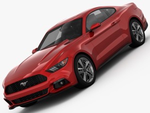 ford mustang 2015 detailed interior 3D Model