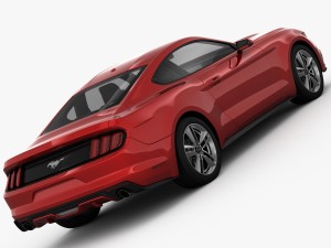 ford mustang 2015 detailed interior 3D Model