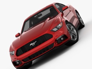 ford mustang 2015 detailed interior 3D Model