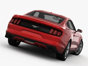 ford mustang 2015 detailed interior 3D Model