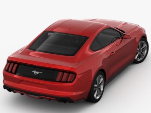 ford mustang 2015 detailed interior 3D Model