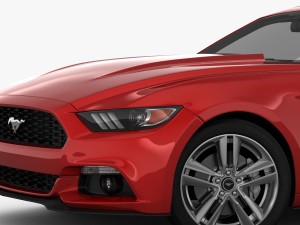 ford mustang 2015 detailed interior 3D Model