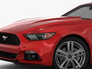 ford mustang 2015 detailed interior 3D Model