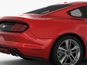 ford mustang 2015 detailed interior 3D Model
