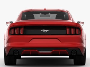 ford mustang 2015 detailed interior 3D Model