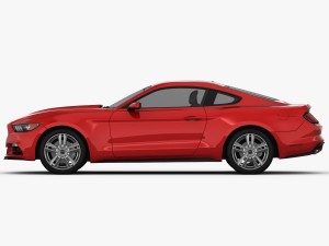 ford mustang 2015 detailed interior 3D Model