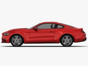 ford mustang 2015 detailed interior 3D Model
