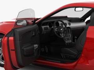 ford mustang 2015 detailed interior 3D Model