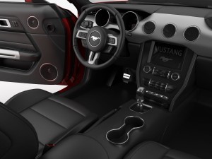ford mustang 2015 detailed interior 3D Model