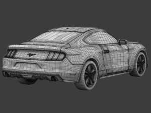 ford mustang 2015 detailed interior 3D Model