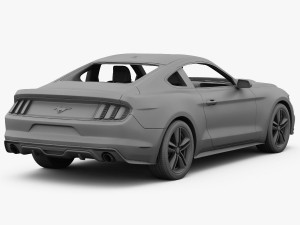 ford mustang 2015 detailed interior 3D Model