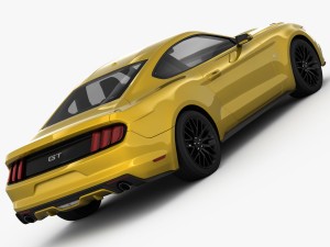 ford mustang gt 2015 detailed interior 3D Model