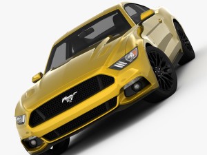 ford mustang gt 2015 detailed interior 3D Model