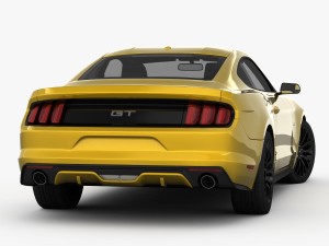 ford mustang gt 2015 detailed interior 3D Model