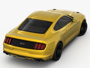 ford mustang gt 2015 detailed interior 3D Model