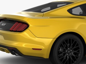 ford mustang gt 2015 detailed interior 3D Model