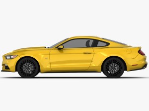 ford mustang gt 2015 detailed interior 3D Model