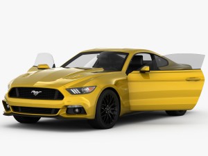 ford mustang gt 2015 detailed interior 3D Model