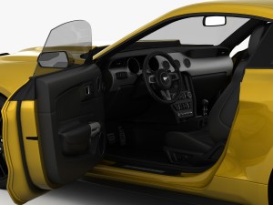 ford mustang gt 2015 detailed interior 3D Model
