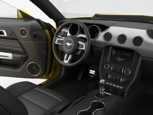 ford mustang gt 2015 detailed interior 3D Model