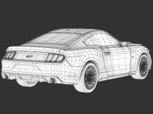 ford mustang gt 2015 detailed interior 3D Model