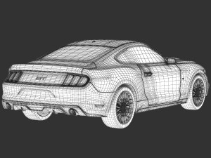 ford mustang gt 2015 detailed interior 3D Model