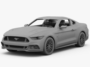 ford mustang gt 2015 detailed interior 3D Model